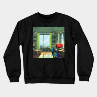 90s Introvert Gamer Life Dream as Homebody Introverting Crewneck Sweatshirt